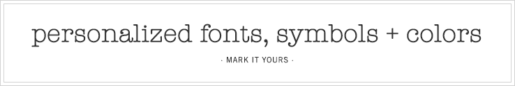 Personalized Fonts