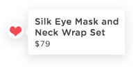 Silk Eye Mask & Neck Pillow Set