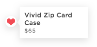 Vivid Zip Card Case