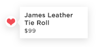 James Leather Tie Roll