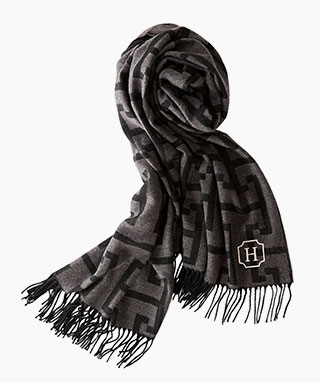 blanket scarf greek key