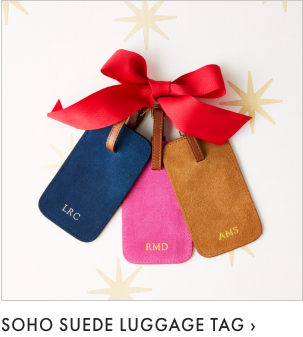 Soho Suede Luggage Tag >