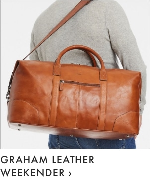 Graham Leather Overnighter >