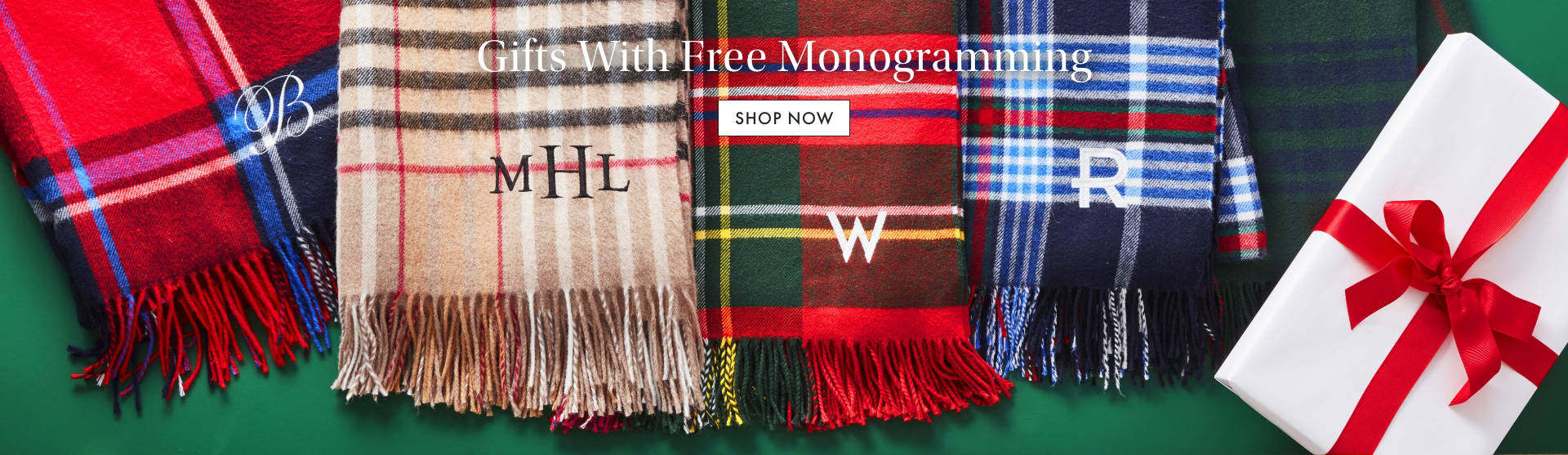 Gifts with free monogramming. Shop Now >