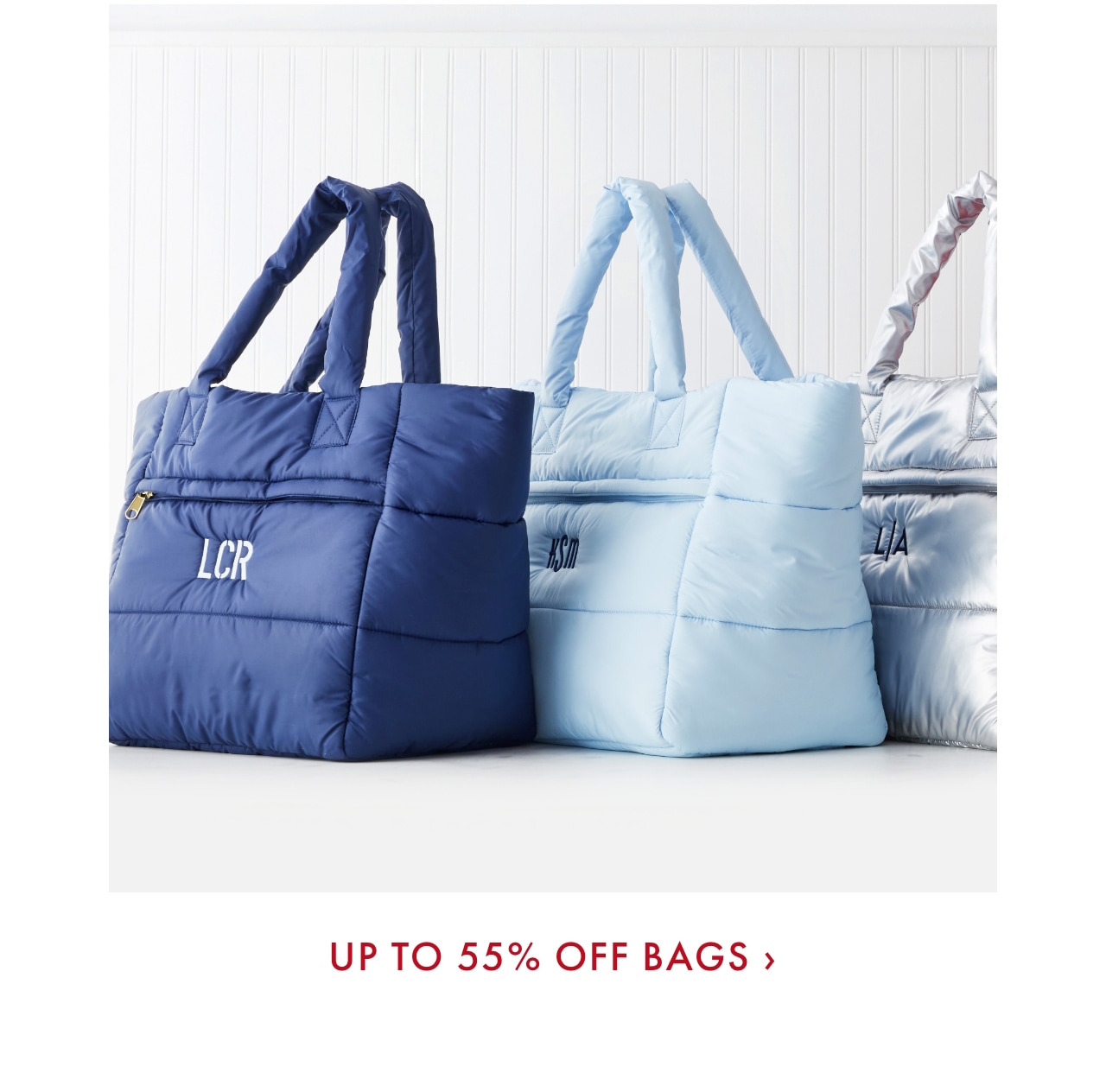 Up to 55% off Bags >