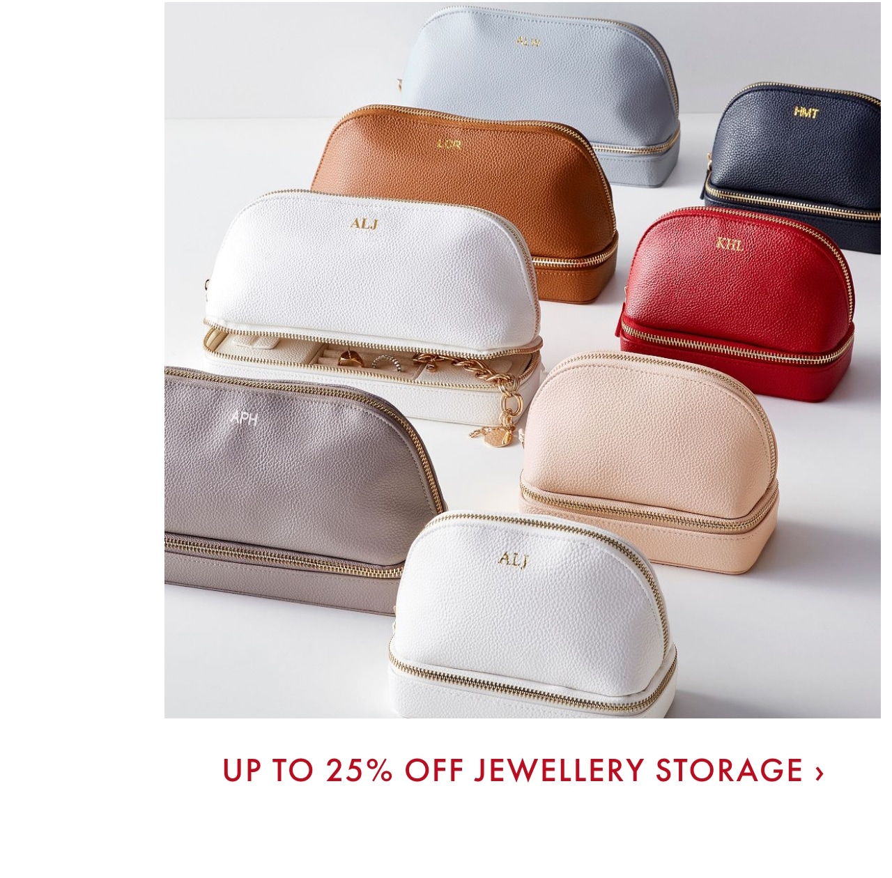 Up to 25% off Jewellery Storage >