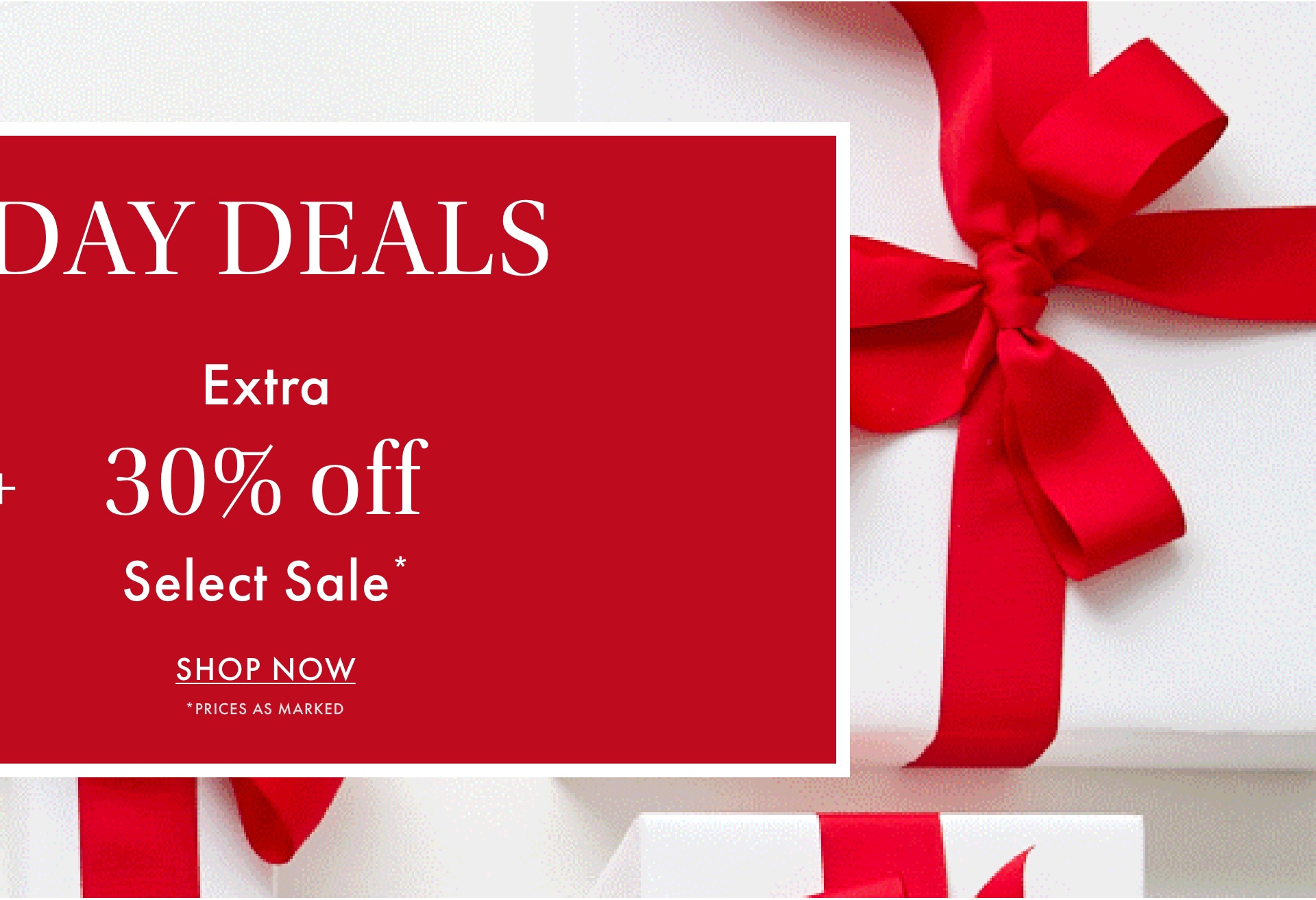 Up to 55% 0ff Select Styles + Extra 30% off Select Sale