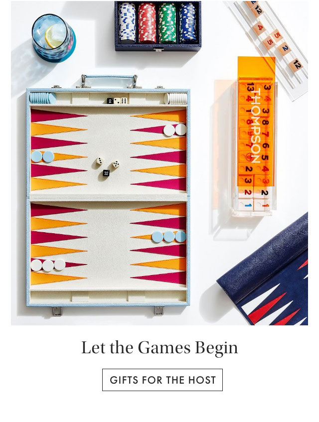 Let the Games Begin. Host Gifts >