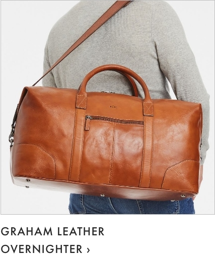 Graham Leather Overnighter >