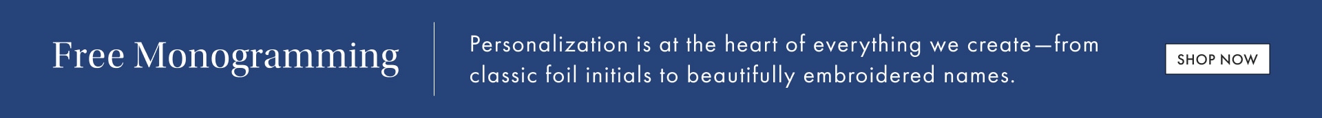 Free Monogramming >