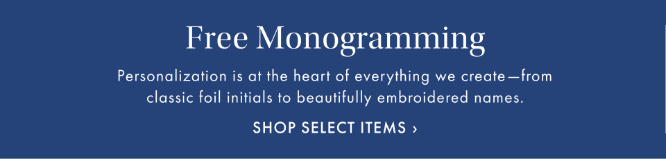 Free Monogramming