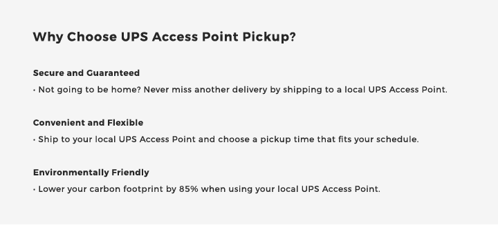 Why Choose UPS Access Point Pickup?