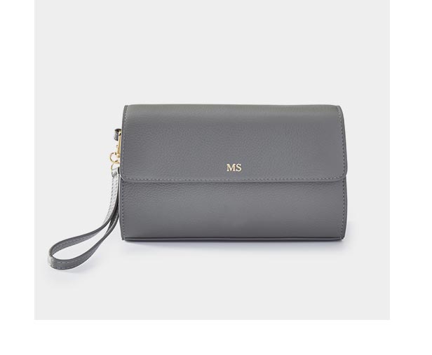 Zoe Leather Wristlet