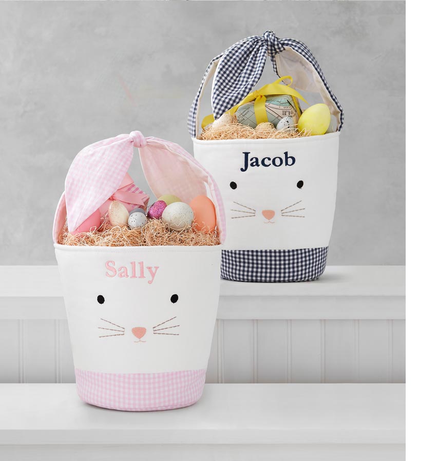 Tie Ear Bunny Bucket >