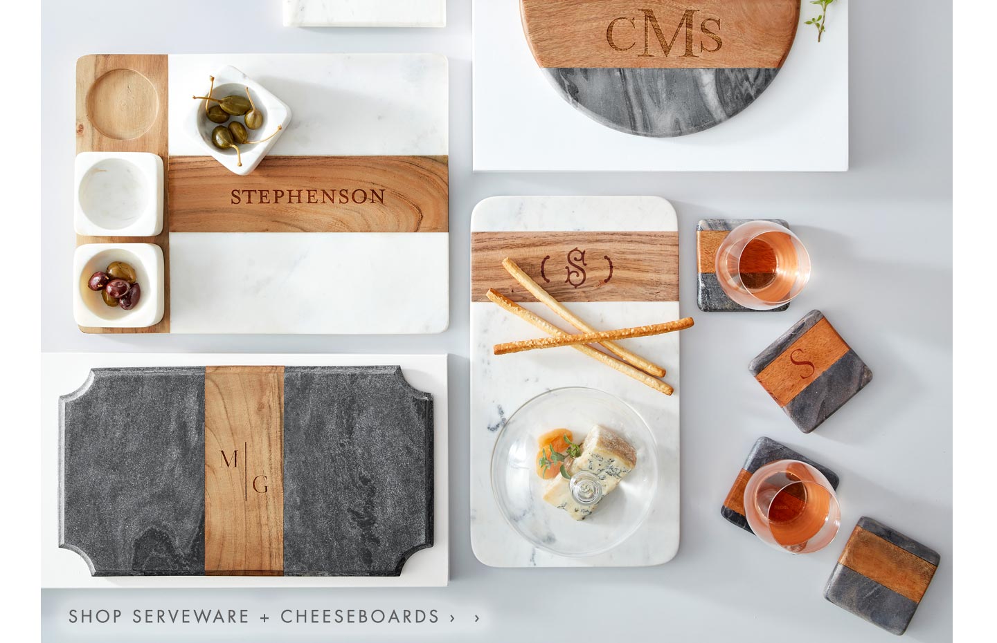 Shop Serveware + Cheese Boards >