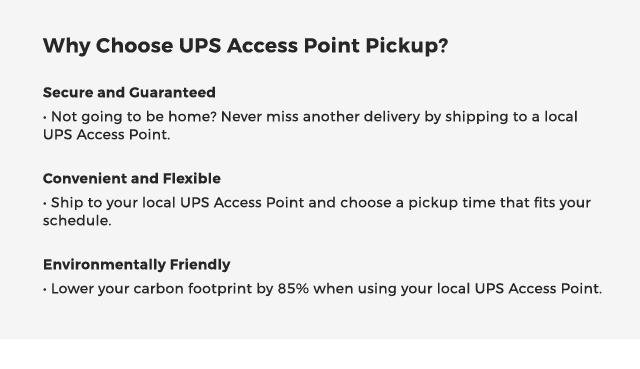 Why Choose UPS Access Point Pickup?
