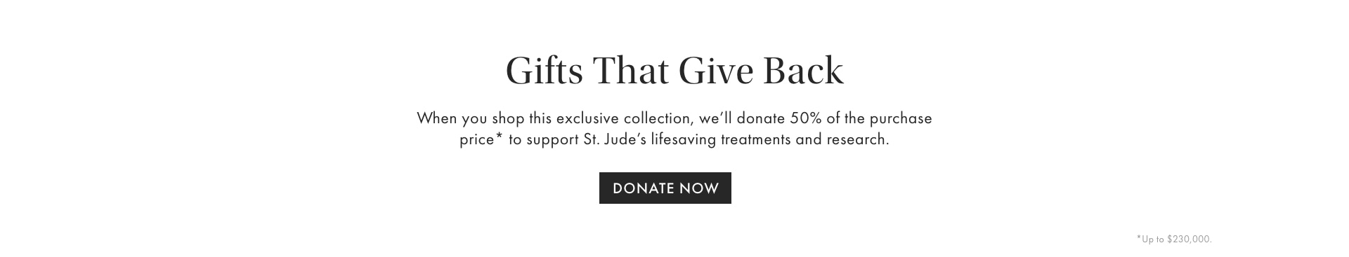 Gifts that Give Back: Donate Now