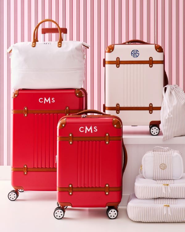 Monogrammed luggage sale