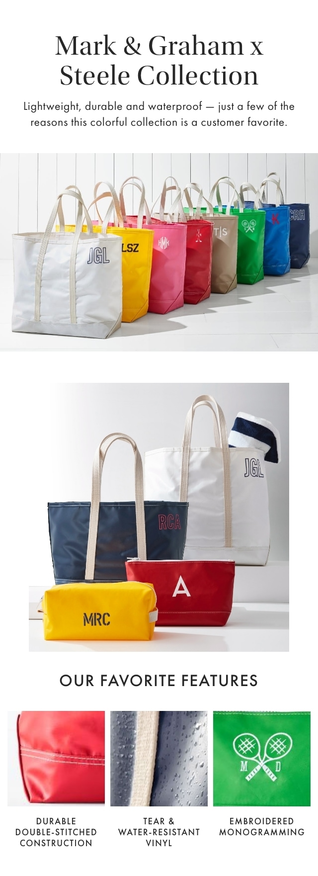 M&G x Steele Bags Collection | Mark and Graham