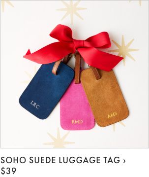 Soho Suede Luggage Tag >