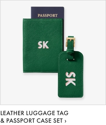 Leather Luggage Tag & Passport Case Set > Leather Luggage Tag & Passport Case Set >