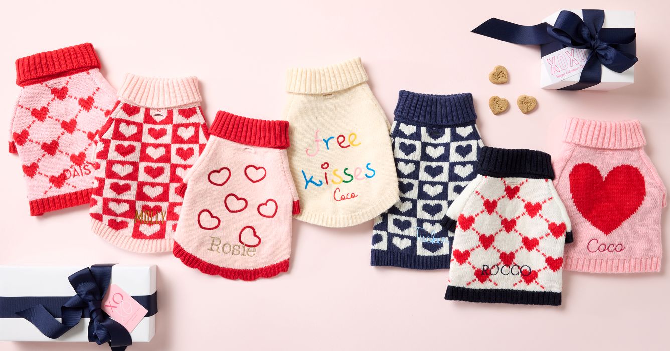 Shop Personalized Pet Sweaters >