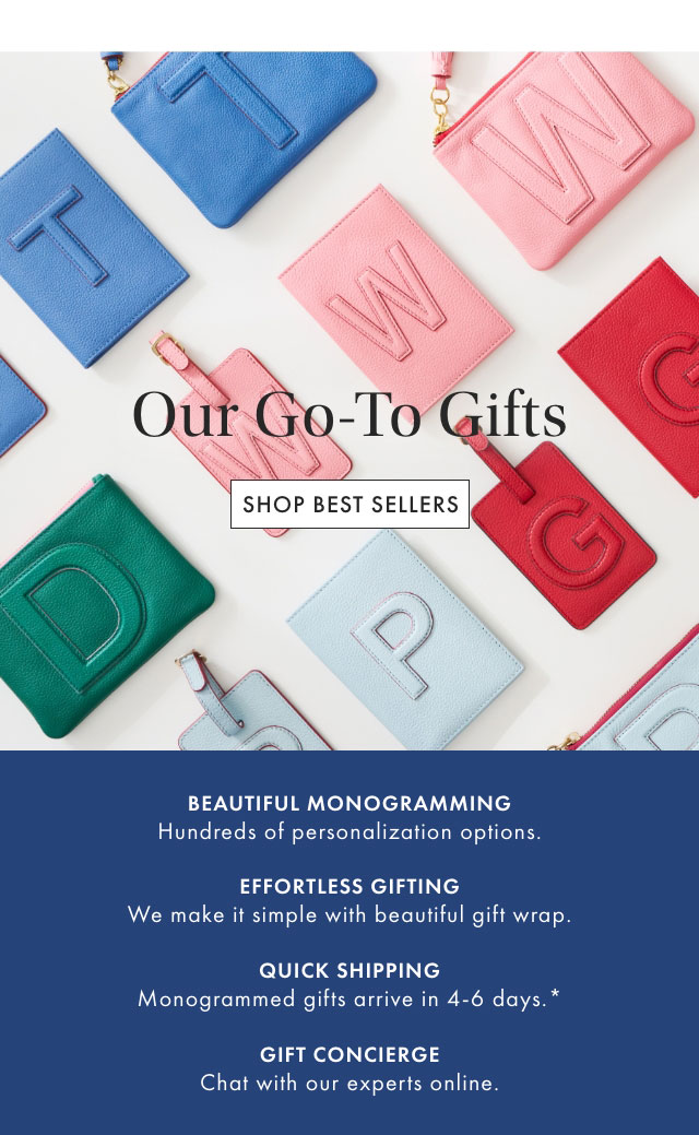 Our Go-To Gifts. Shop Best Sellers