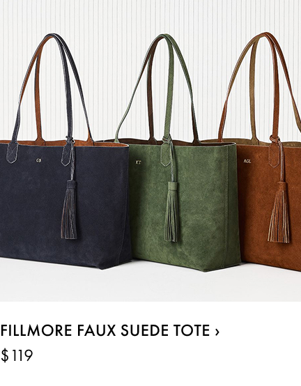 Fillmore Faux Suede Tote >