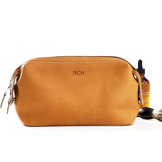 leather travel pouch