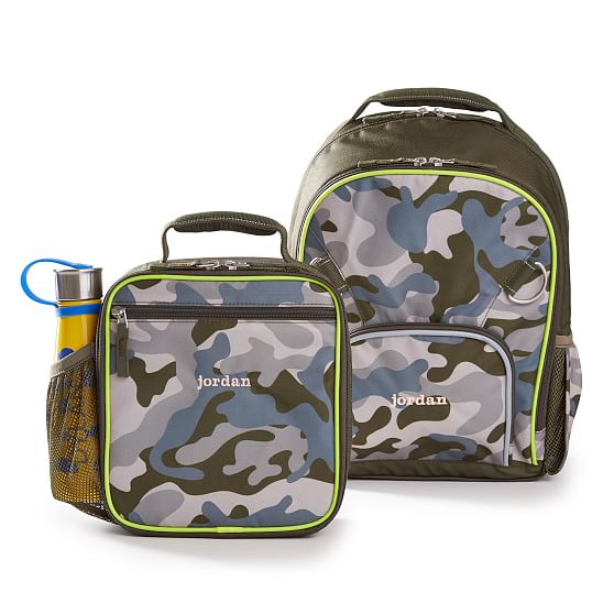 camo lunch box backpack