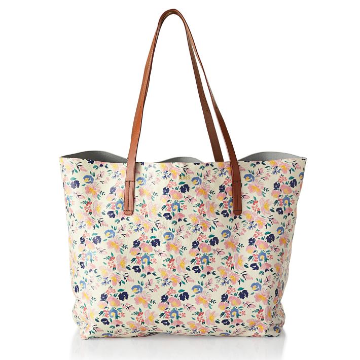 Caitlin Wilson Floral Monogrammed Tote | Mark and Graham