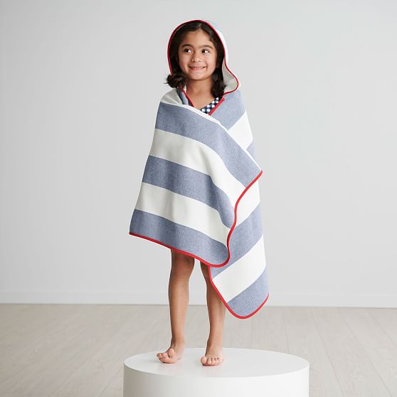 pottery barn hooded beach towel