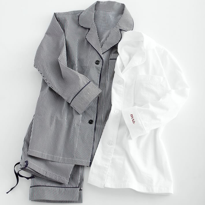 Classic Woven Monogrammed Women's Pajamas Mark and Graham