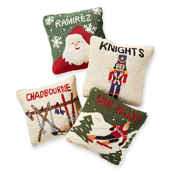 custom hand hooked pillows