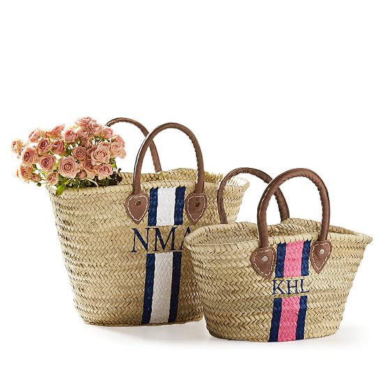 beach bag with initials