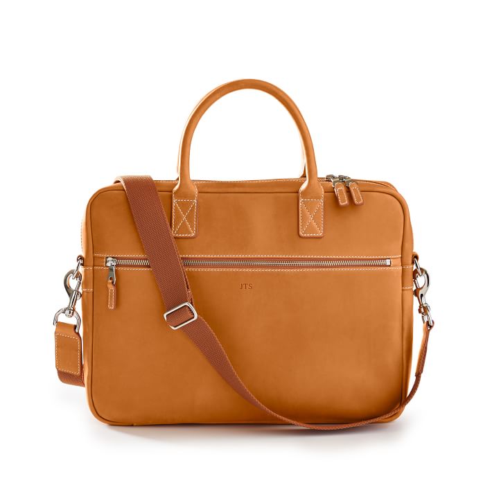 Baseball Personalized Leather Briefcase Work Bag Mark and Graham