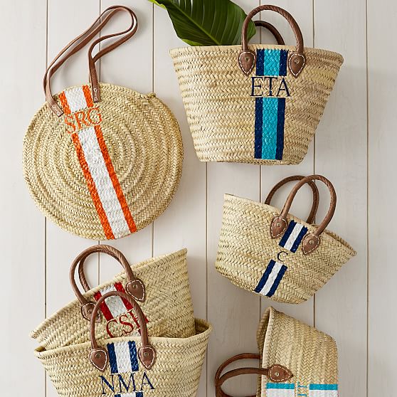 beach bag with initials