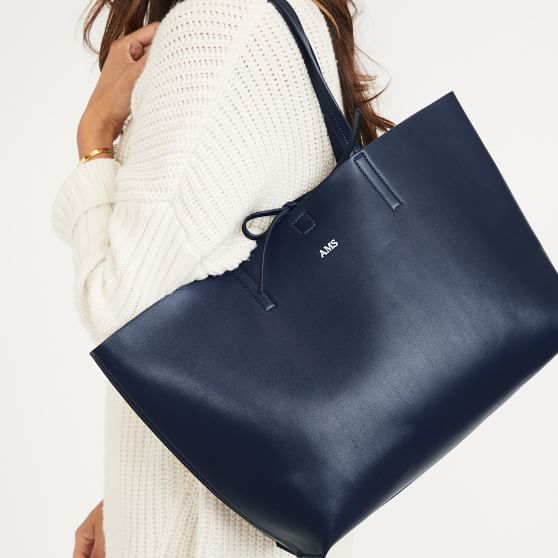 leather tote bag monogram