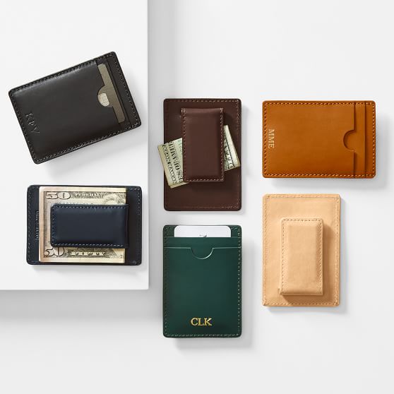 mongorammed leather money clip wallet mark and graham mongorammed leather money clip