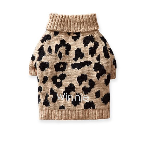 monogram dog sweater