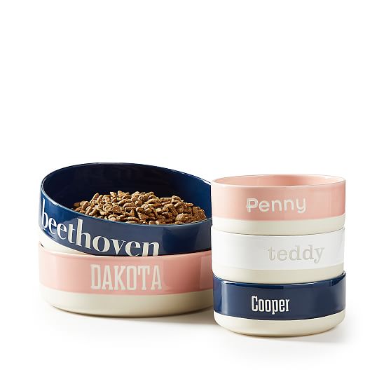 monogrammed pet bowls