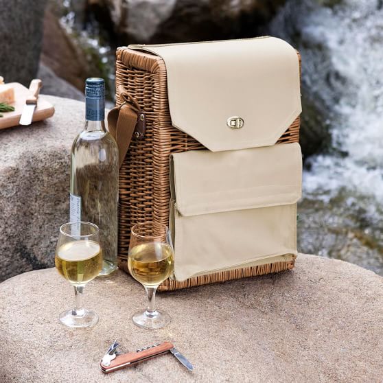 wine and cheese backpack