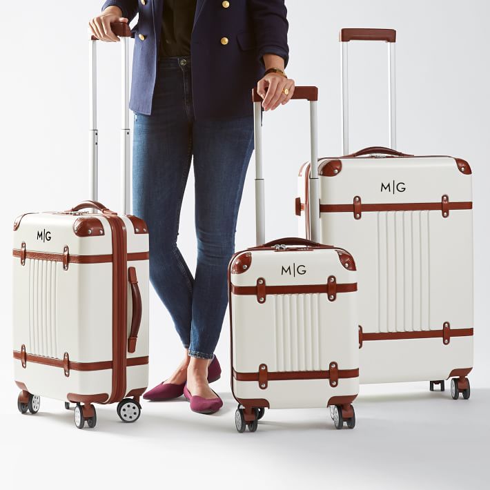 monogrammed suitcase