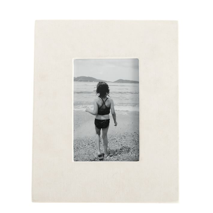 White Canvas Picture Frame Mark and Graham