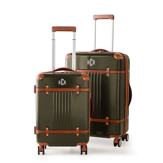 Green Luggage + Suitcases | Mark and Graham