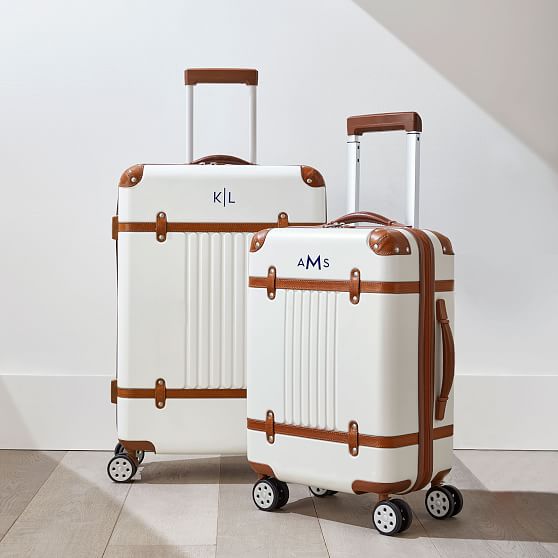 white suitcase set