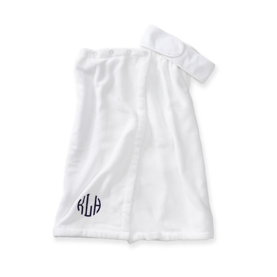 monogrammed bath towel wrap