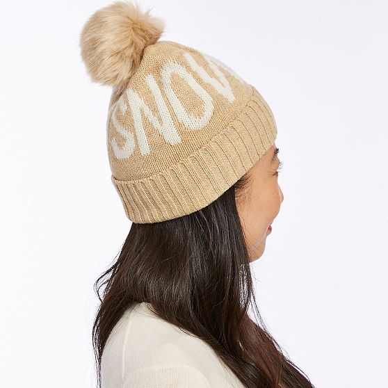 wooly hat with pom pom