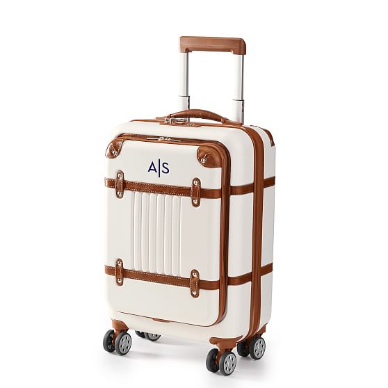 suitcase with zipper compartments