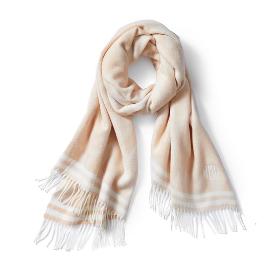 cozy boucle fringe scarf